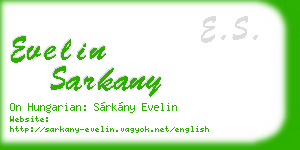 evelin sarkany business card